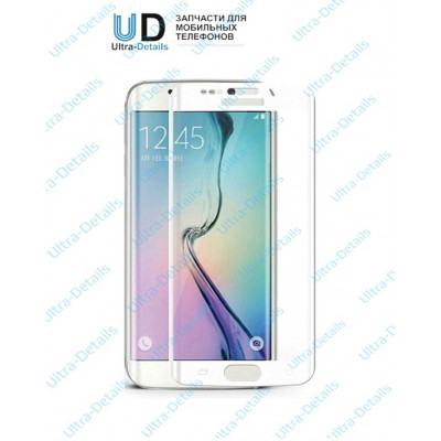 Защитное стекло 3D для Samsung Galaxy S6 Edge белый