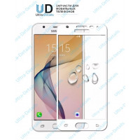 Защитное стекло 3D Samsung G610 (J7 Prime) (белый)
