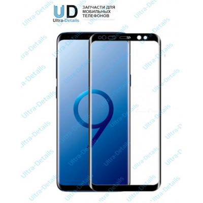 Защитное стекло 3D Samsung G965F (S9+) (без выреза под динамик и камеру) черный