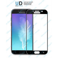 Защитное стекло 5D Samsung A720F (A7 2017) (плоское) черный Защитное стекло 5D Samsung A720F (A7 2017) (плоское) черный