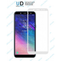 Защитное стекло 5D Samsung (A6+ 2018) (плоское) белый Защитное стекло 5D Samsung (A6+ 2018) (плоское) белый