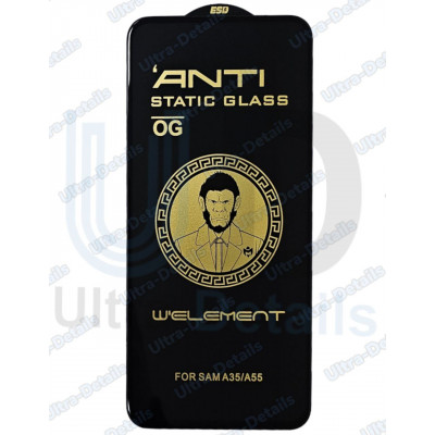 Защитное стекло для Samsung A55 5G (A556E) / A35 5G (A356E) полное покрытие (черный) OG Защитное стекло для Samsung A55 5G (A556E) / A35 5G (A356E) полное покрытие (черный) OG