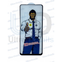 Защитное стекло (K2) для Xiaomi Redmi Note 10 4G/Note 10S/Note 11 Global/Note 11S 4G/Note 12S/Poco M4 Pro 4G/Poco M5S/ Samsung A51 A515F  (Полное покрытие) черный Антистатик