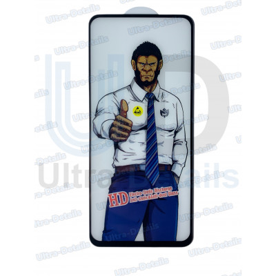 Защитное стекло (K3/E18) для Xiaomi Redmi 10/10 2022/10 Prime/10 Prime 2022/Note 10 5G/10T 5G/11 4G/11 SE/POCO M3 Pro (полное покрытие) черное Антистатик