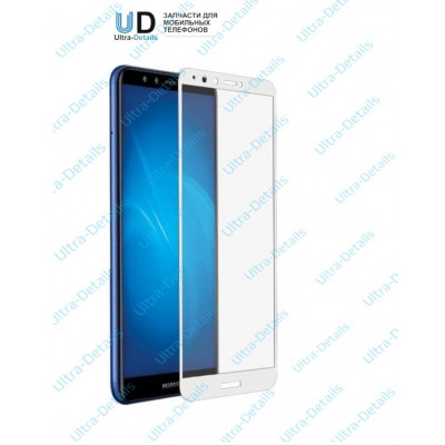 Защитное стекло для Huawei Y9 (2018) (Полное покрытие) белый Защитное стекло для Huawei Y9 (2018) (Полное покрытие) белый