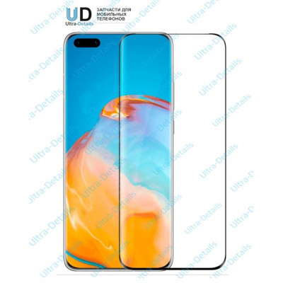 Защитное стекло для Huawei P40 Pro (Полное покрытие) черный