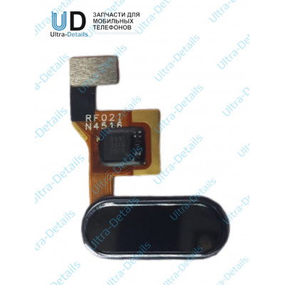 Шлейф Xiaomi Redmi Note 2 кнопки Home черный