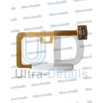 Шлейф  кнопки включения со сканером отпечатка пальца для Xiaomi Mi 11 Lite/Mi 11 Lite 5G NE белый