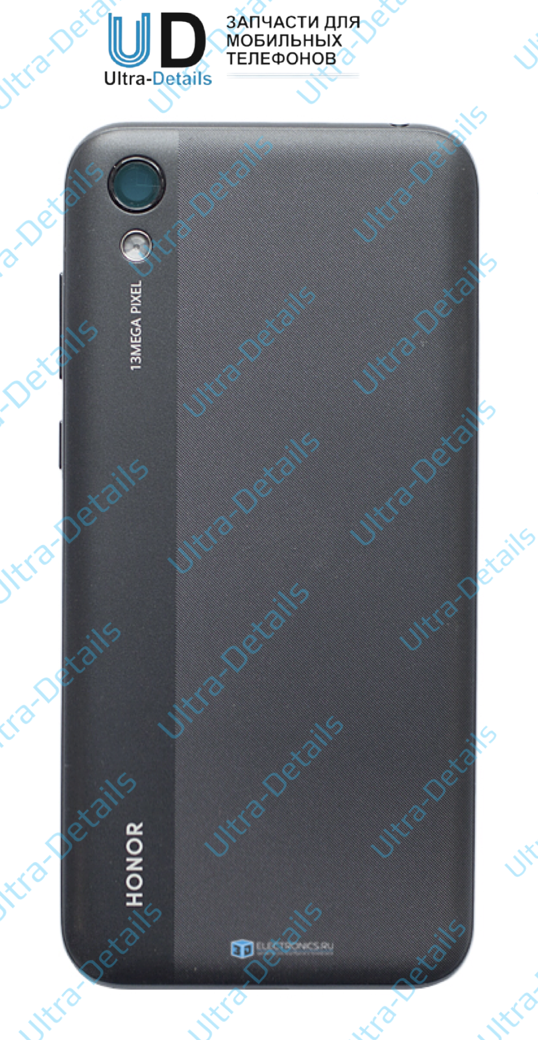 Задняя крышка для Huawei Honor 8A (JAT-LX1) / Honor 8A Pro (JAT-L41)со стеклом камеры (черный)