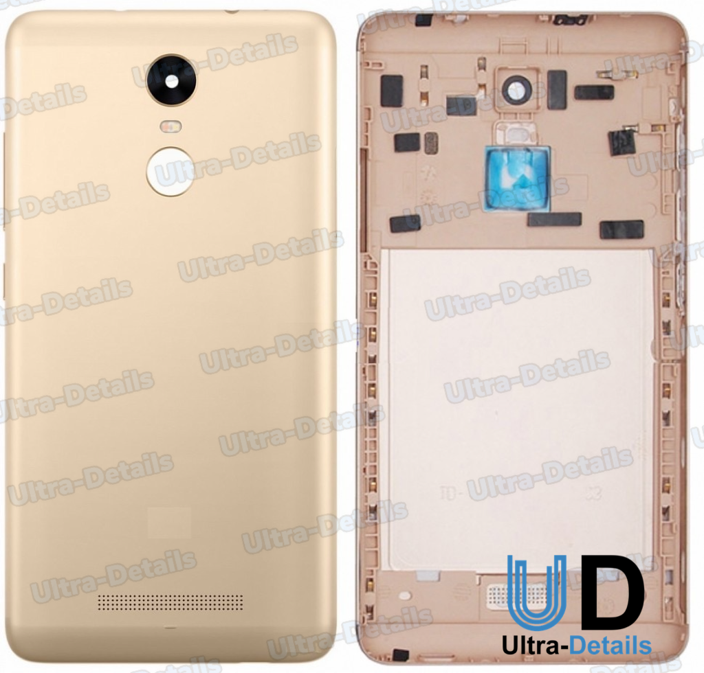 Задняя крышка Xiaomi Redmi Note 3 со стеклом камеры (золотой)