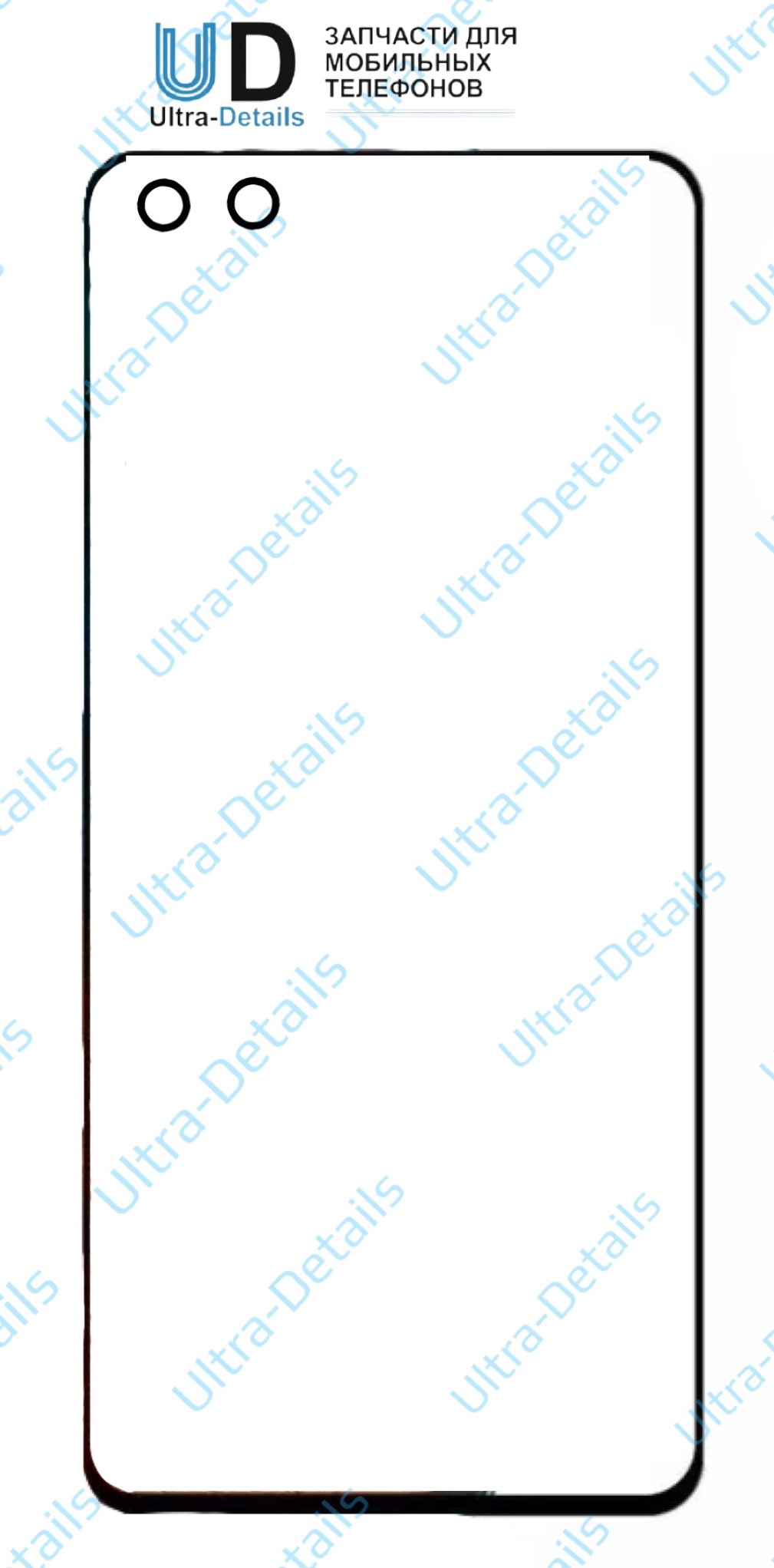 Стекло и OCA для Huawei Honor View 30 Pro черный
