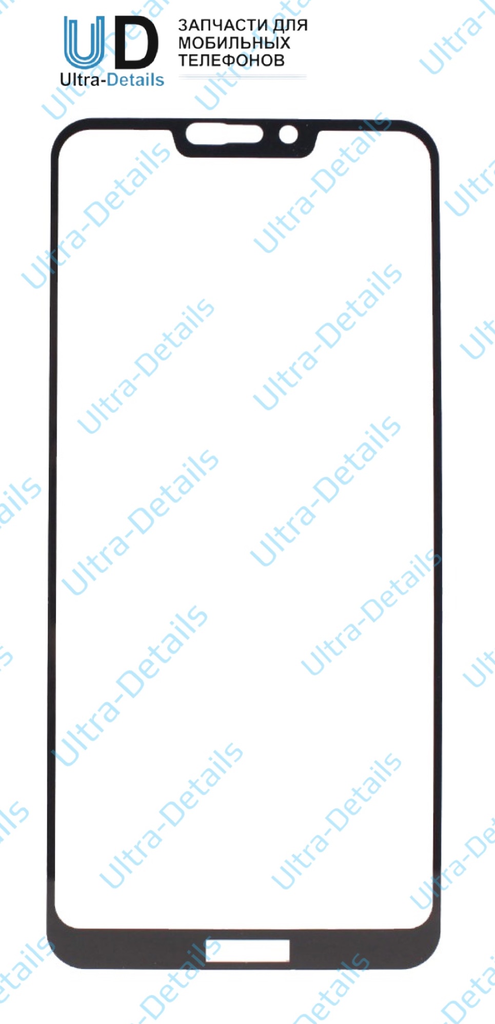 Стекло и OCA для Huawei Honor 8C черный
