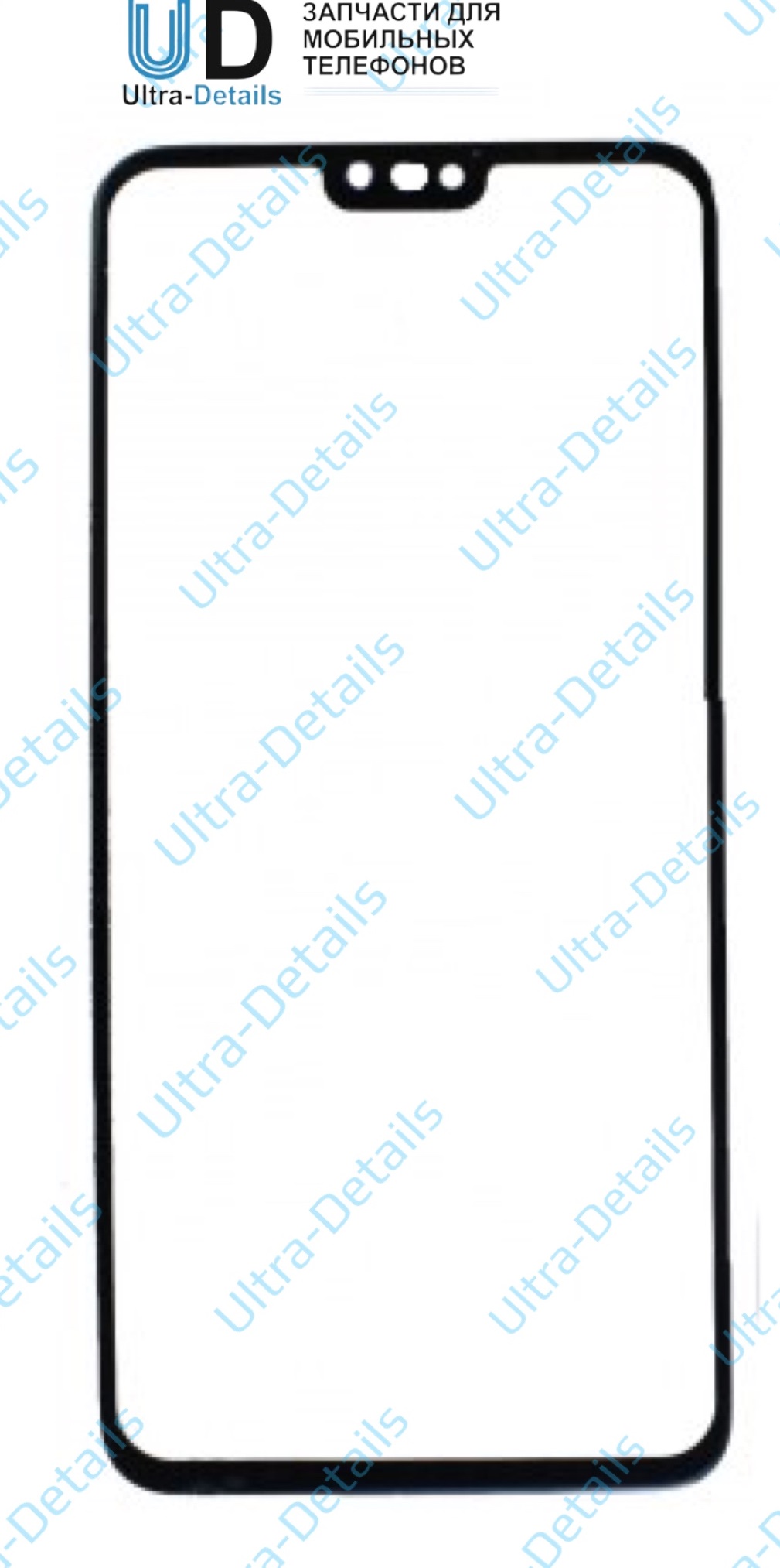 Стекло и OCA для Huawei Honor 8X  (JSN-L21) черный