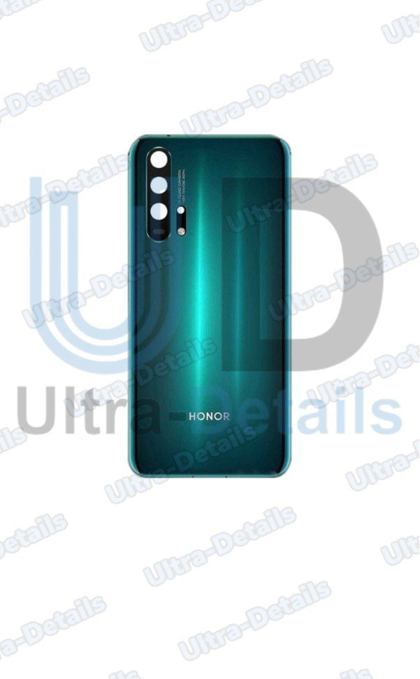 Задняя крышка для Huawei Honor 20 Pro (YAL-L41) со стеклом камеры (зеленый)