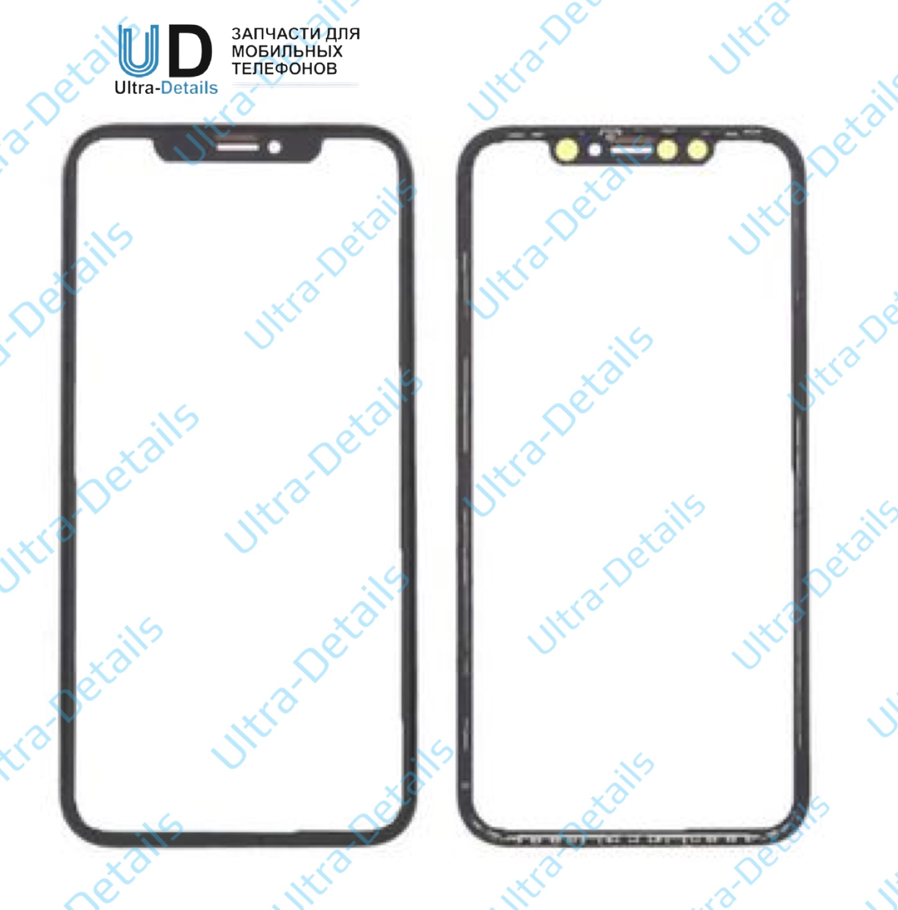 Стекло с рамкой для переклейки iPhone 11/ XR в сборе OCA черный