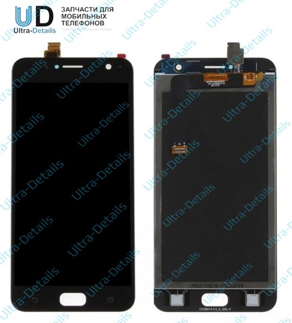 Дисплей для Asus ZB553KL (ZenFone Live) в сборе с тачскрином (черный)