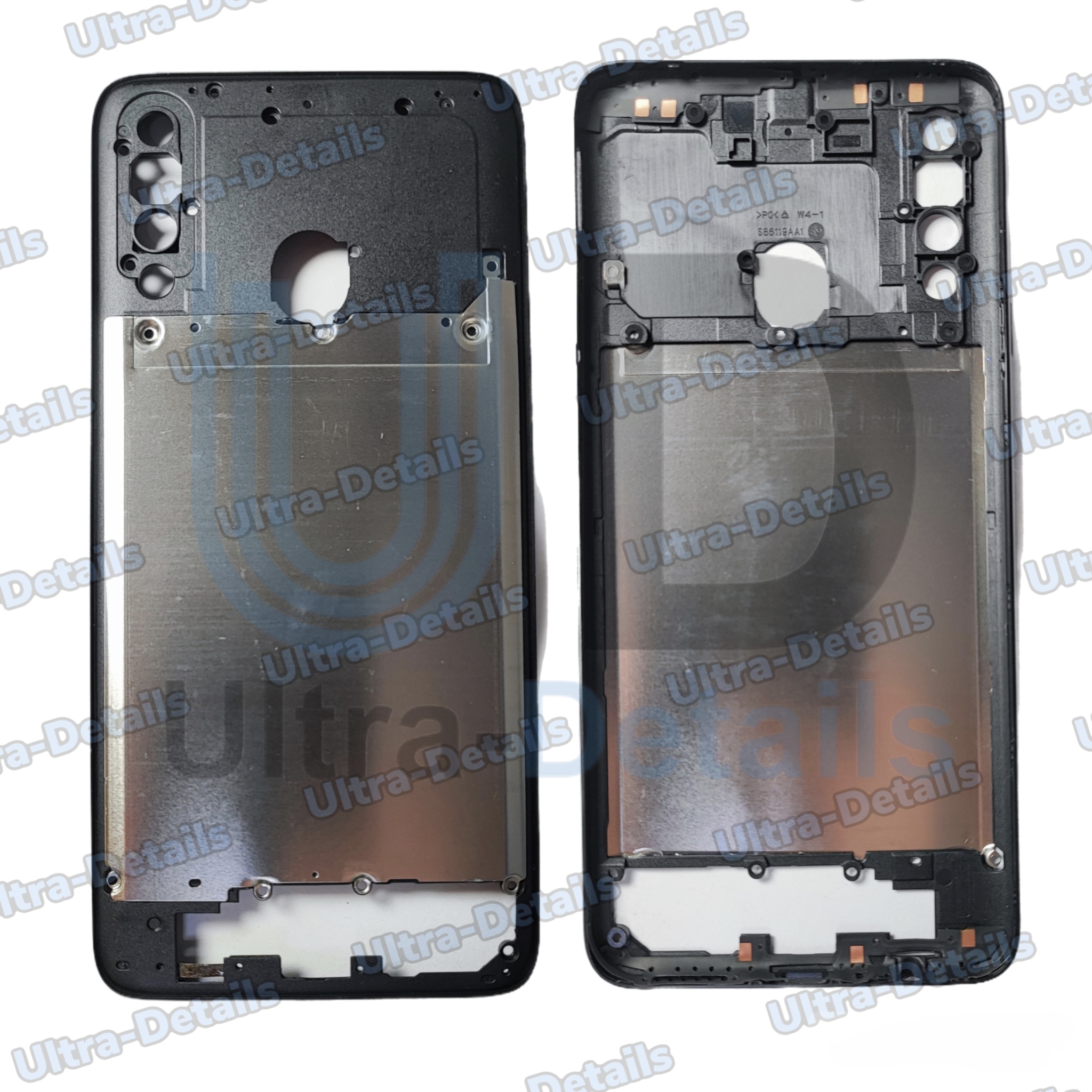 Средняя часть для Samsung A207F (A20s) черный Оригинал