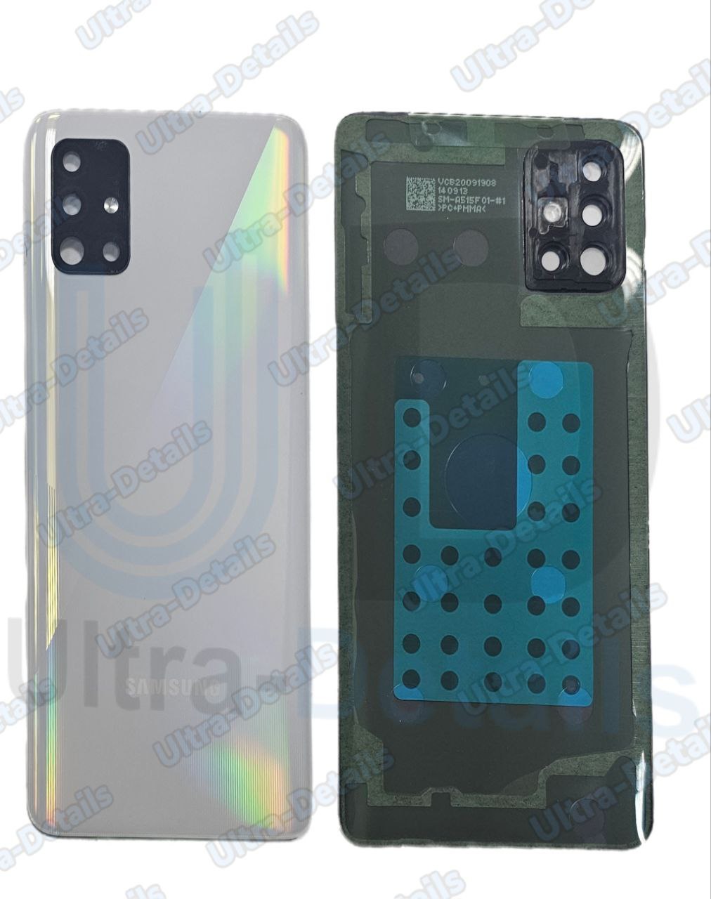 Задняя крышка для Samsung A515F (A51) со стеклом камеры белый