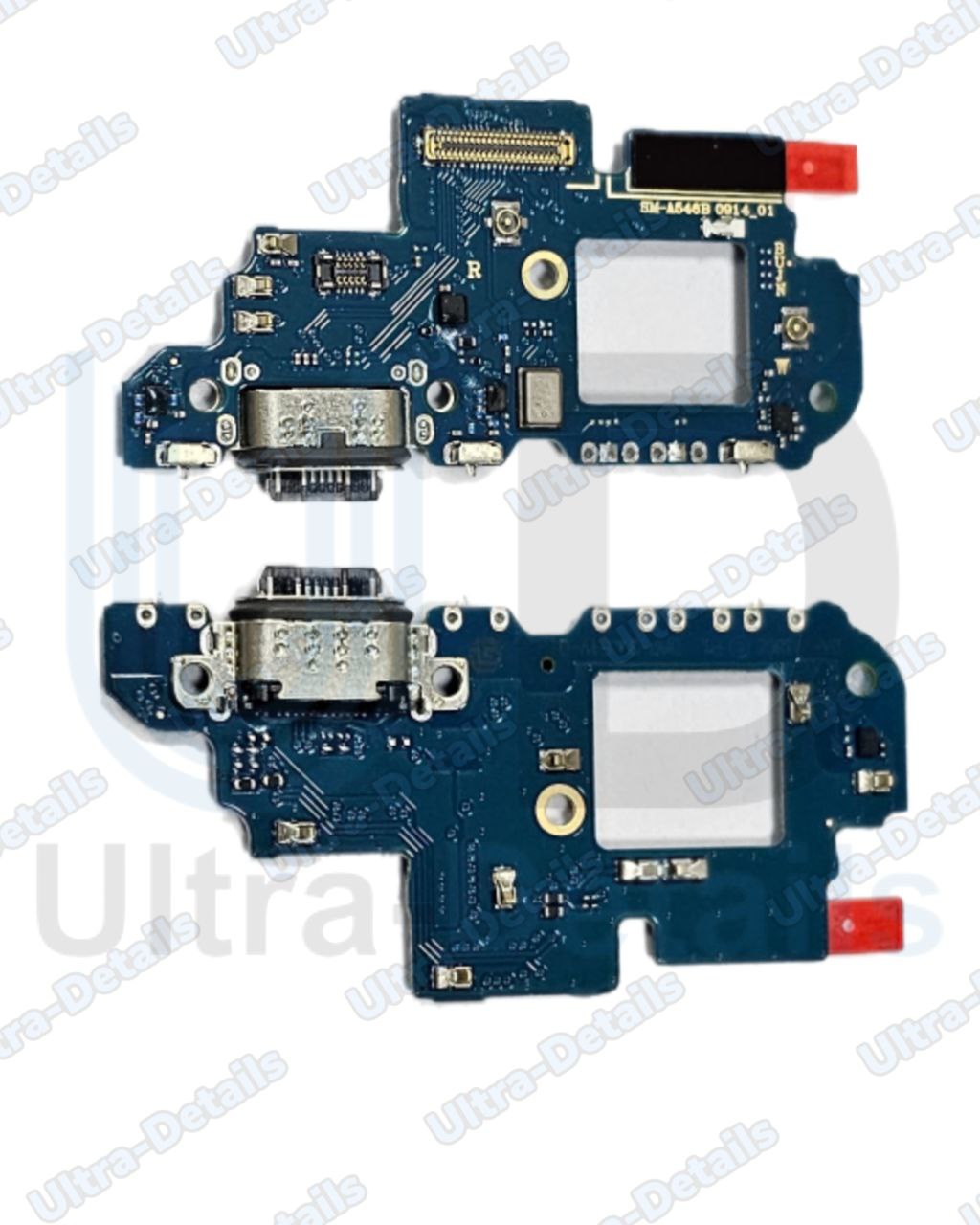 Шлейф для Samsung A54 5G (A546) плата системный разъем/разъем гарнитуры/микрофон Премиум