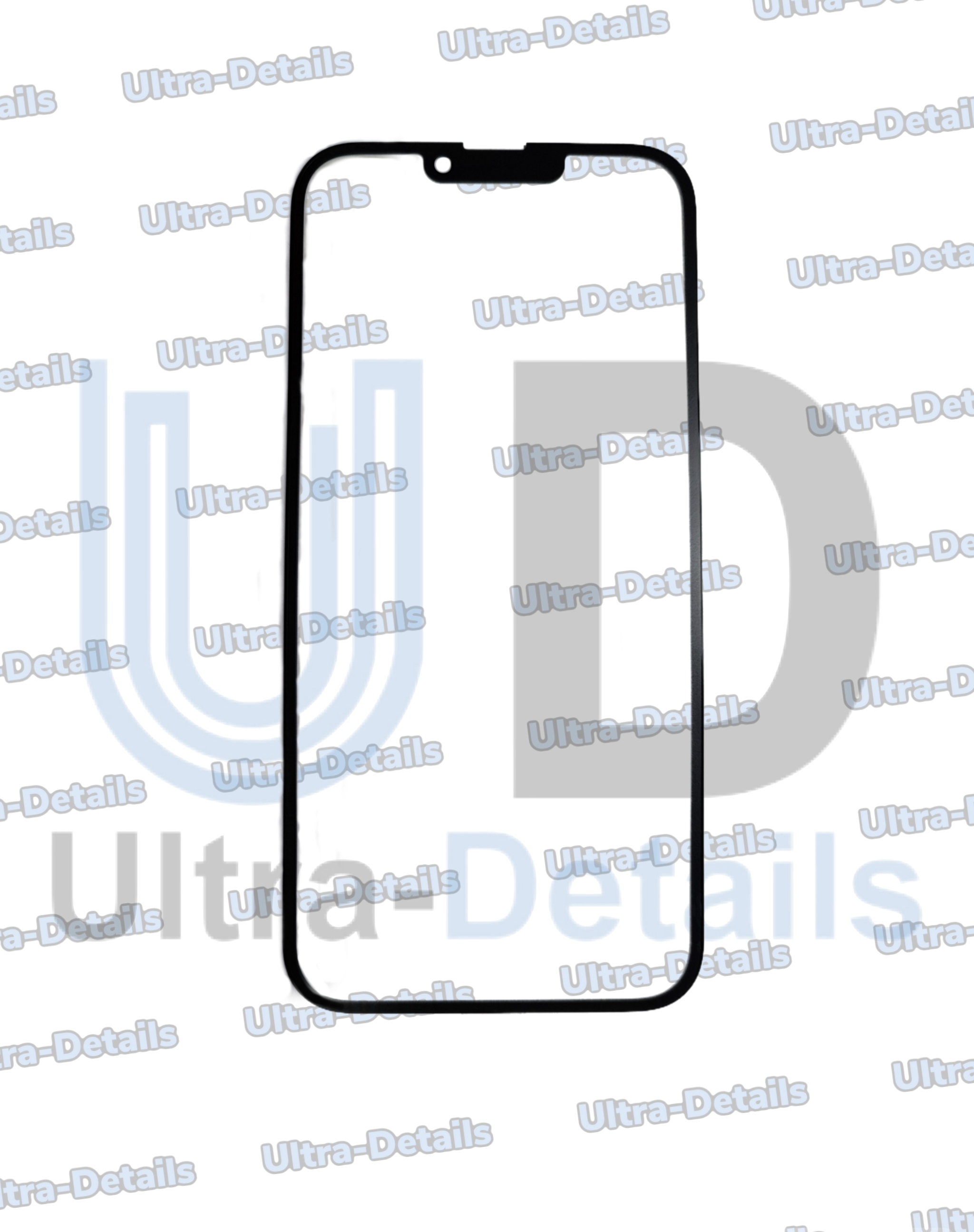 Стекло для переклейки iPhone 14 в сборе OCA черный