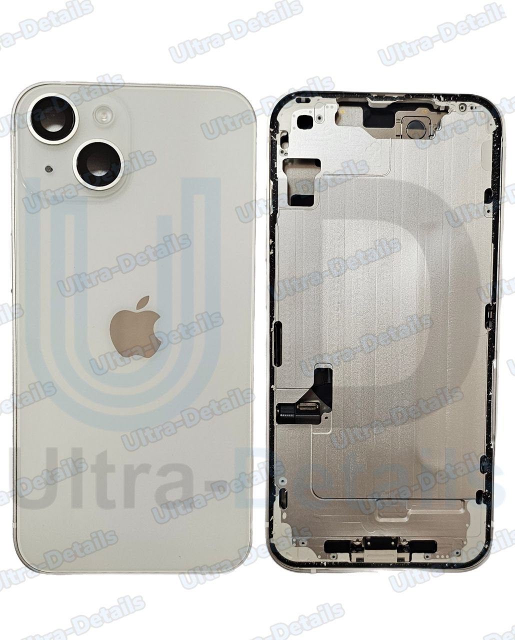 Корпус для iPhone 14 в сборе со  шлейфами и АКБ  Премиум (белый)