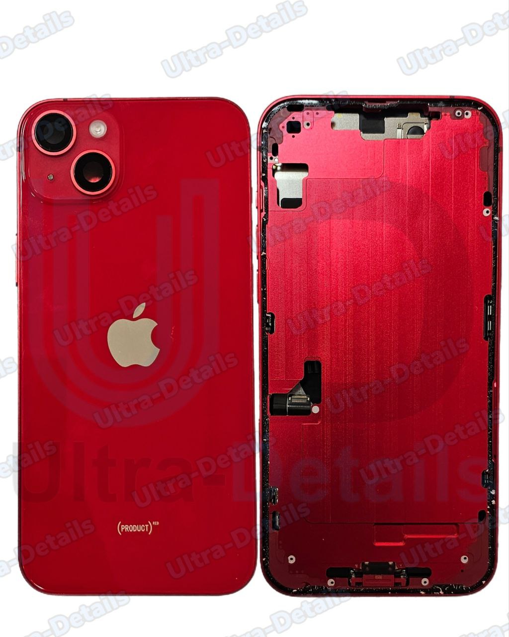 Корпус для iPhone 14 Plus  в сборе со  шлейфами и АКБ  Премиум (красный)