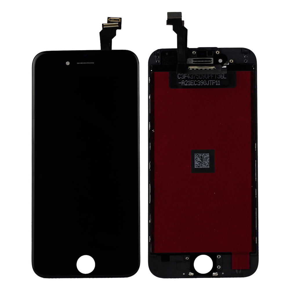 Дисплей для iPhone 6 Plus в сборе с тачскрином (черный) (Аналог)
