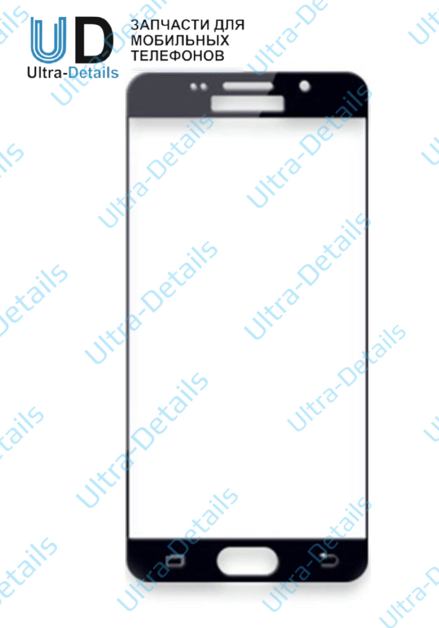 Стекло для переклейки Samsung A510F (A5 2016) черный