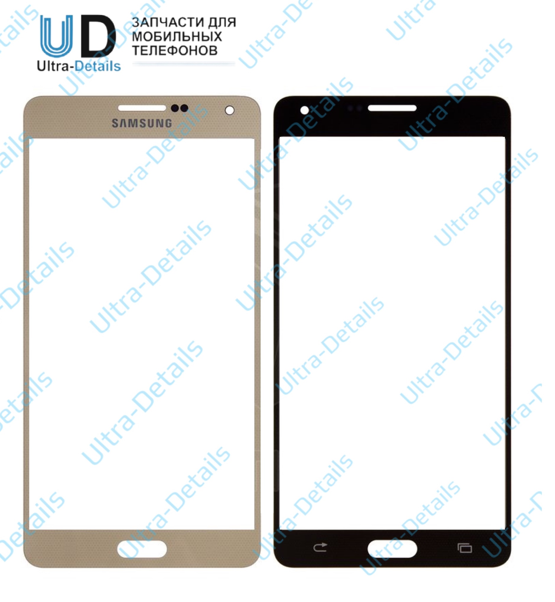 Стекло для переклейки Samsung A700F (золотой)
