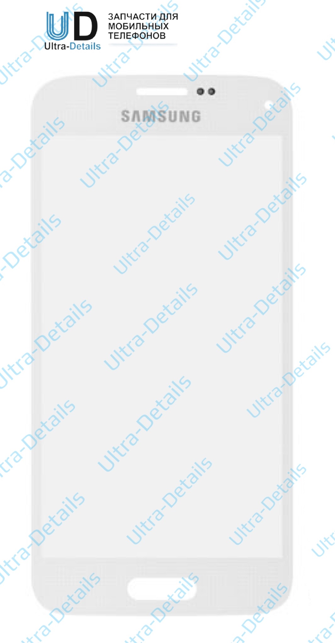 Стекло для переклейки Samsung G800F/G800H (S5 mini/S5 mini Duos) (белый)