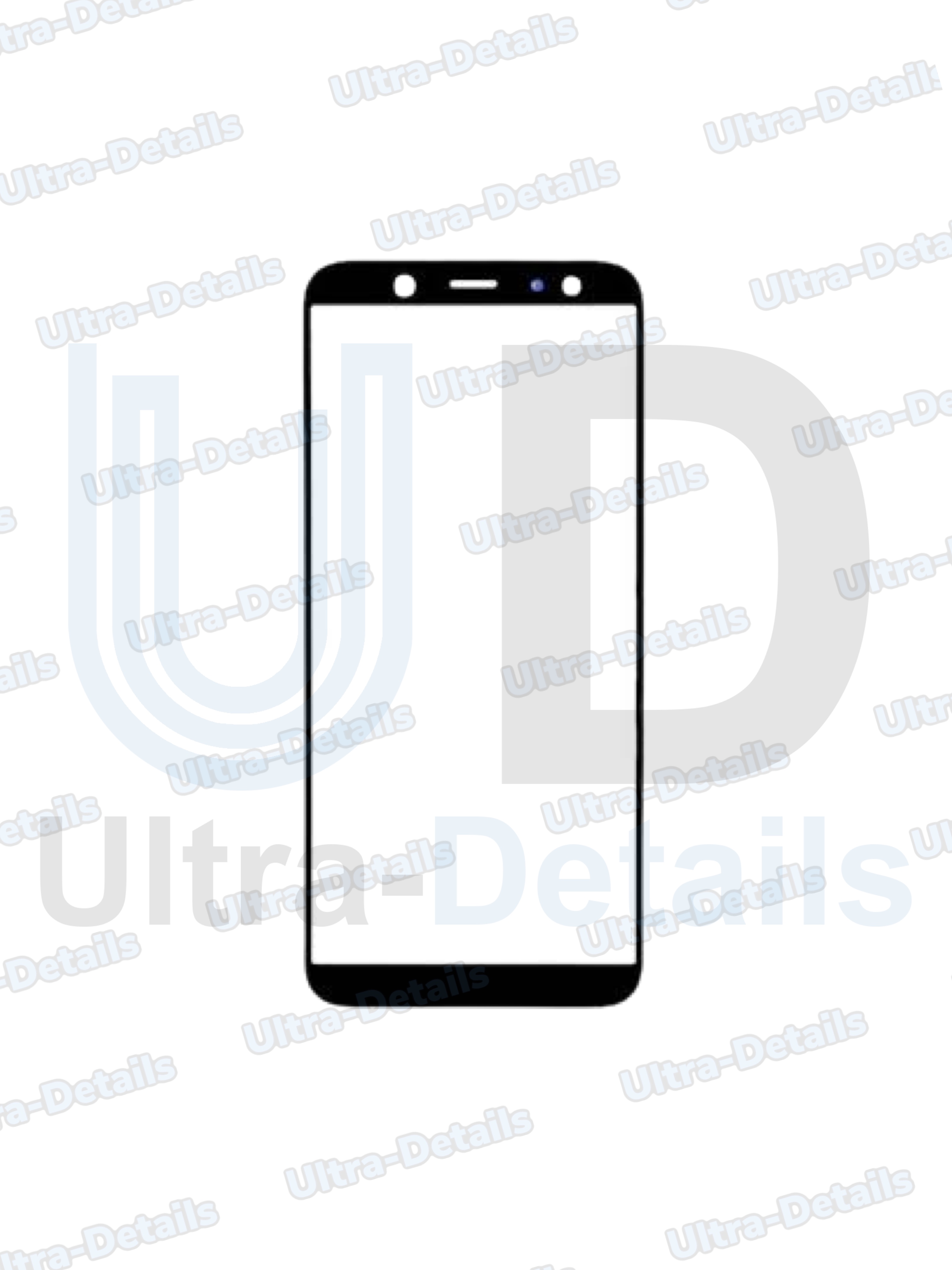 Стекло для переклейки с OCA для Samsung A600F (A6 2018) черный