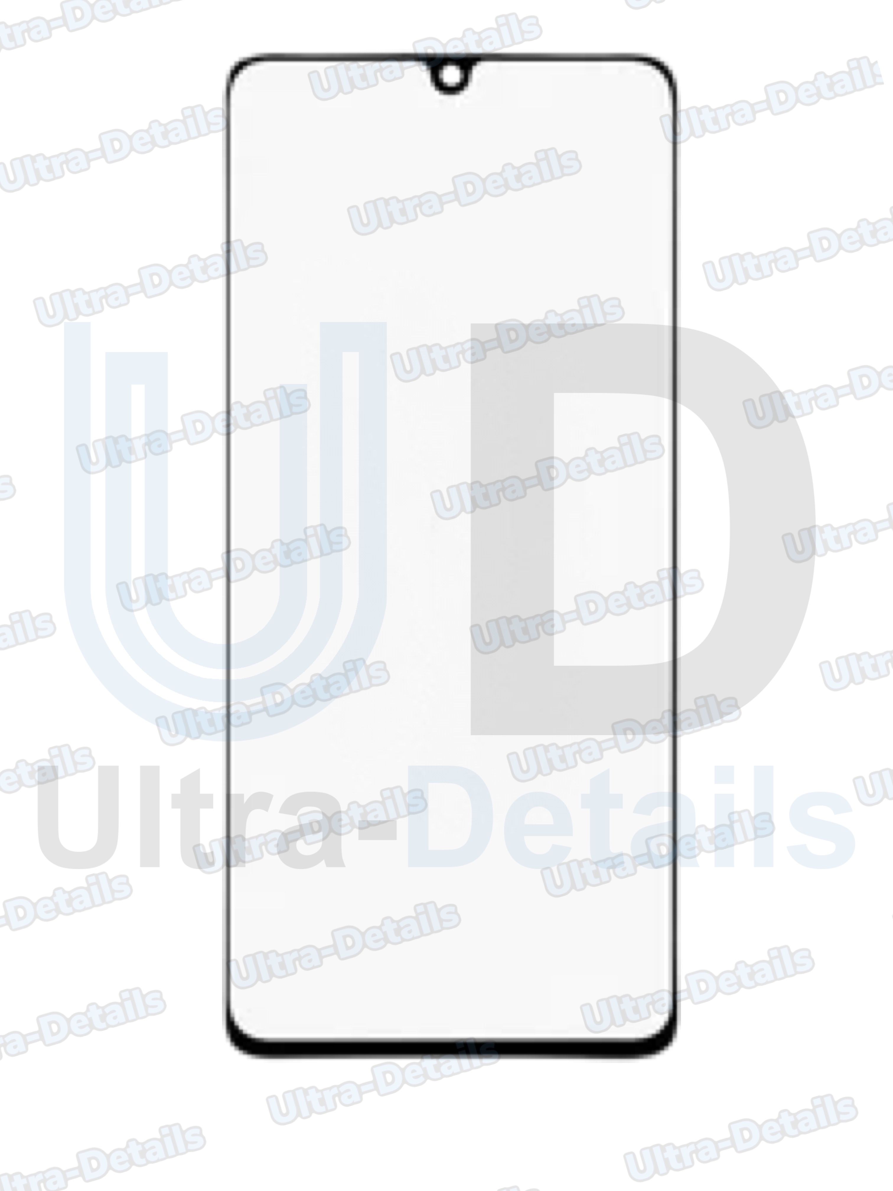 Стекло для переклейки с OCA для Samsung A415F (A41) черный