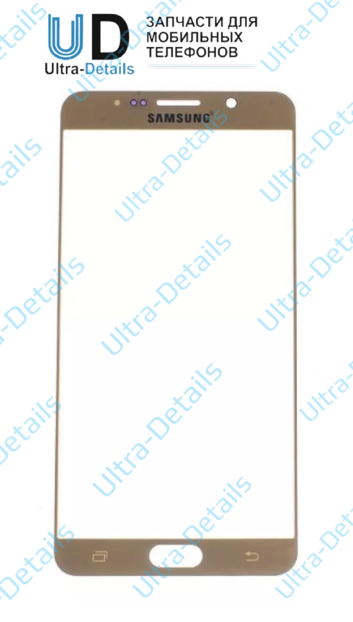 Стекло для переклейки Samsung G920F/G920FD (S6/S6 Duos) (золотой)