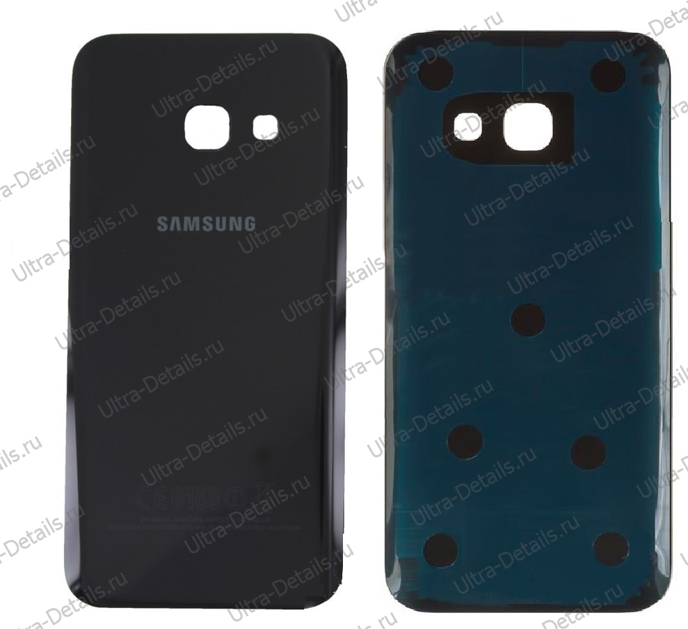 Задняя крышка Samsung A320F (A3 2017) (черный)