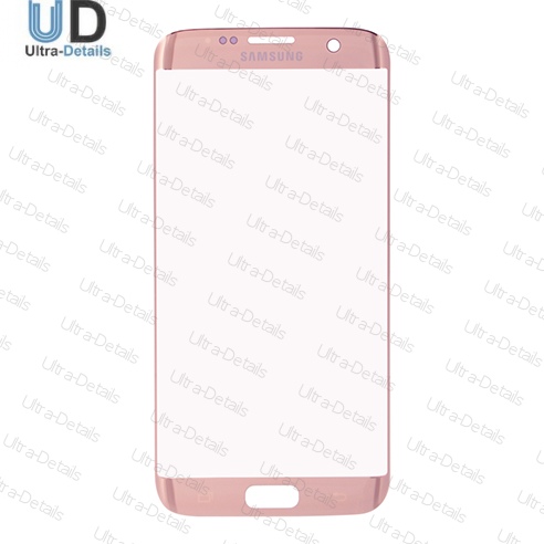 Стекло для переклейки Samsung G935F (S7 Edge) (розовый)