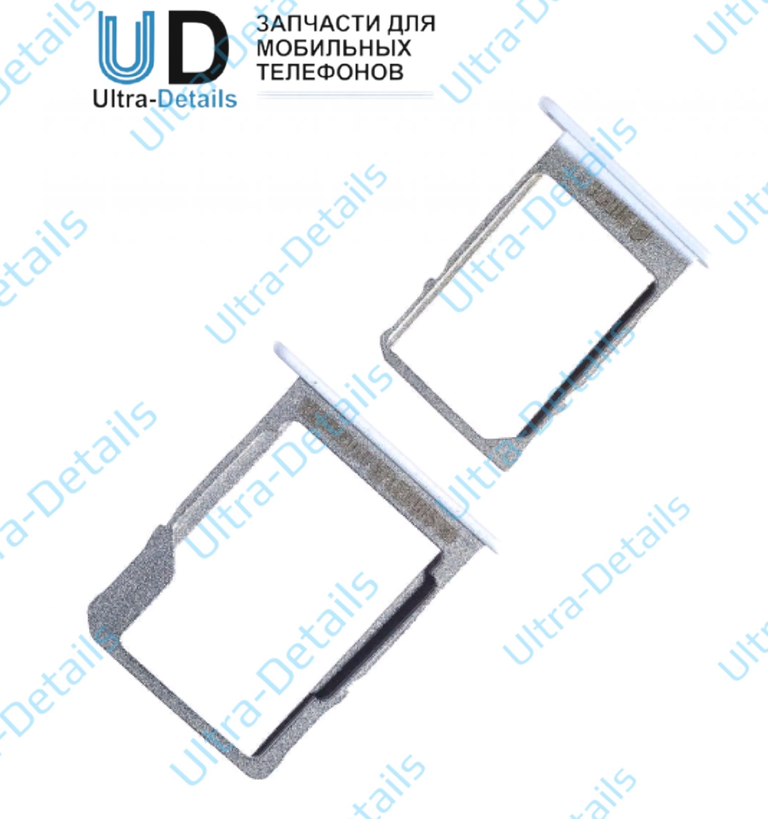 SIM Лоток для Samsung A300F/A500F/A700FD  (+ Лоток MicroSD) белый