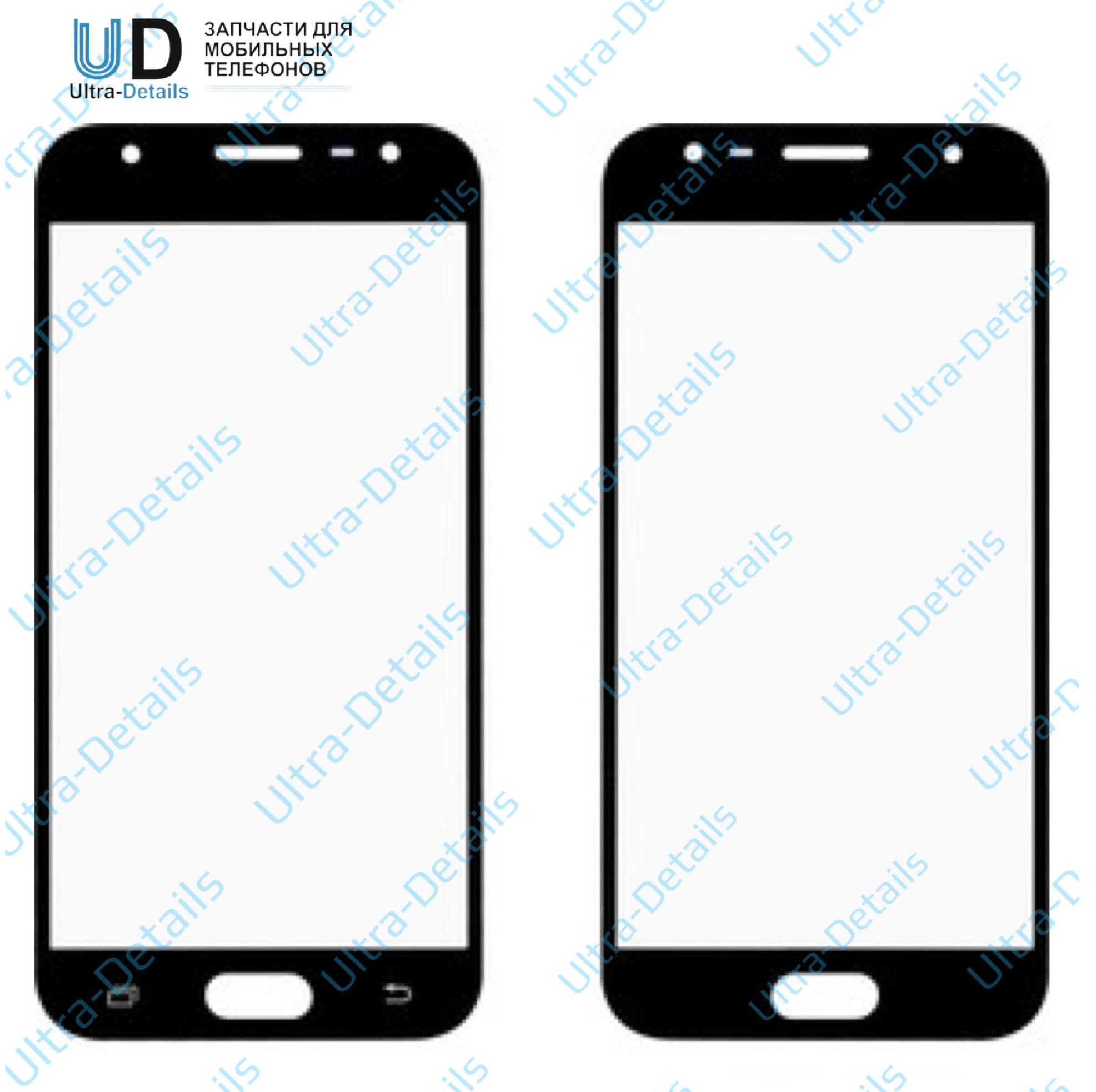 Стекло для переклейки Samsung J330 (J3 2017) (черный)