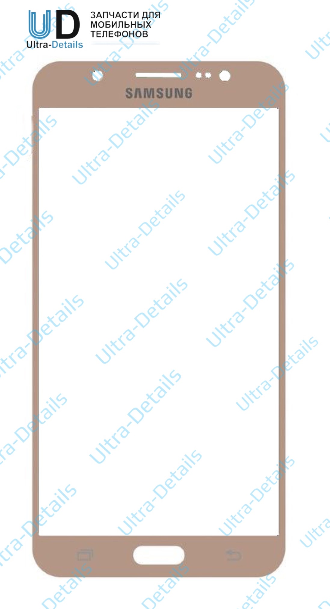 Стекло для переклейки Samsung J730 (J7 2017) (золотой)