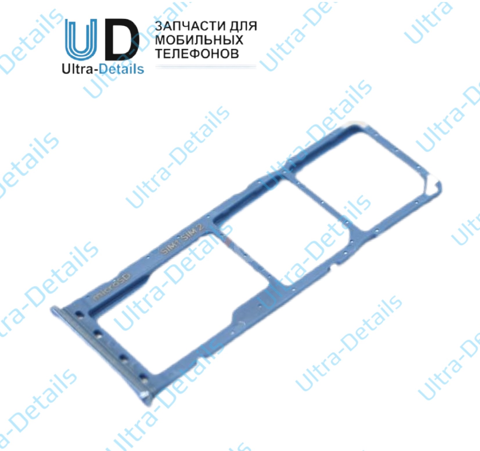 SIM Лоток Samsung A750F (A7 2018) синий
