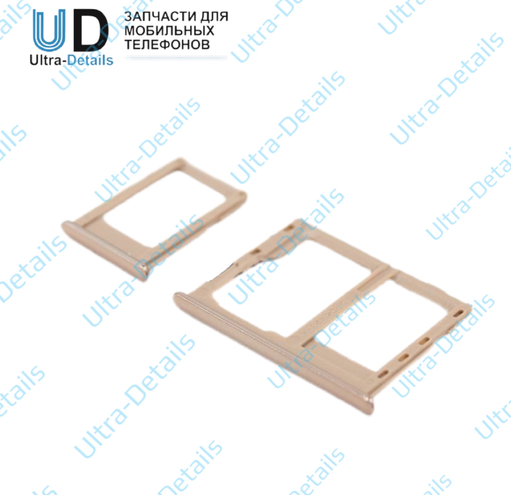 SIM Лоток Samsung J410F/J415F/J610F (+ Лоток MicroSD) золотой