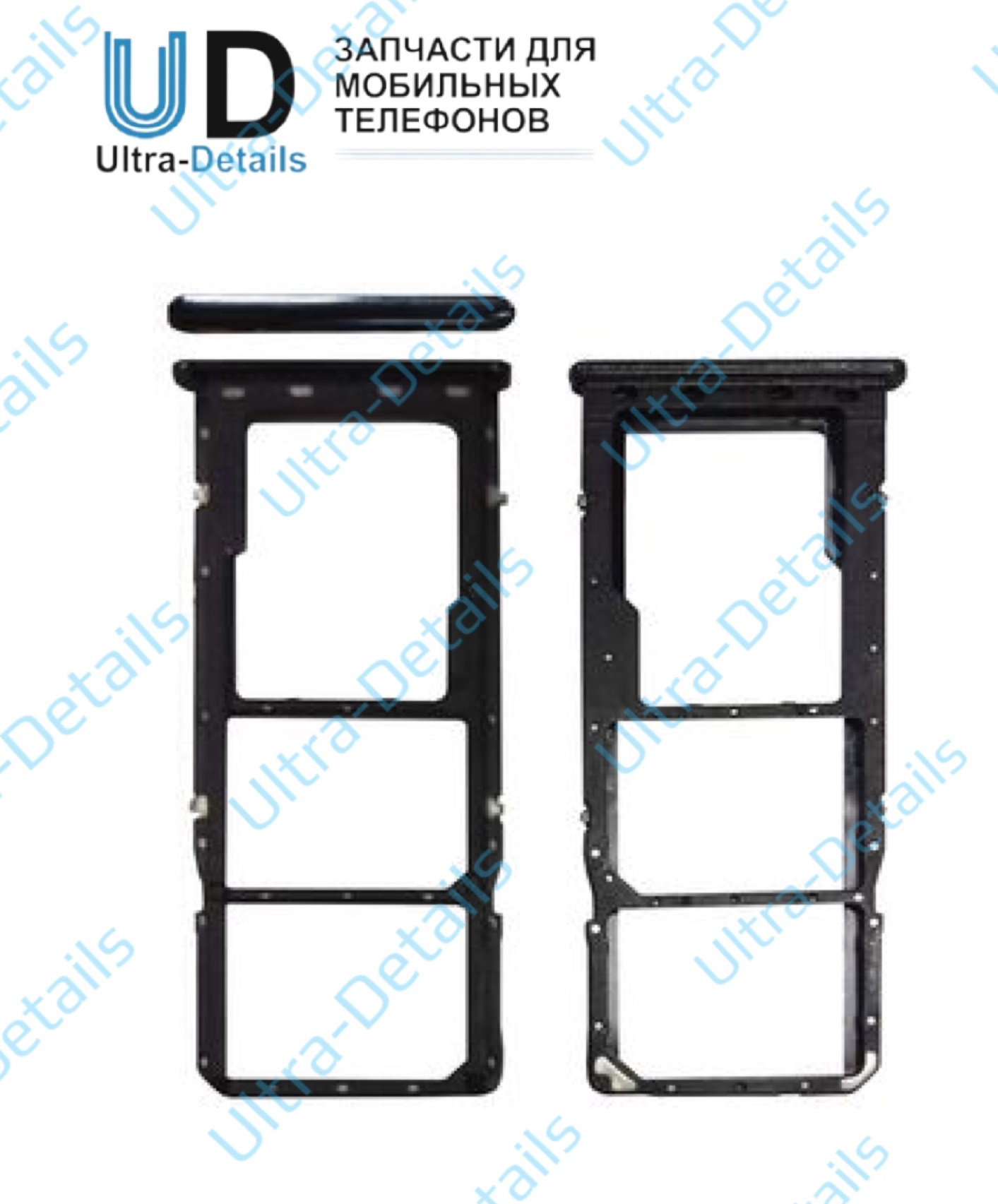 SIM Лоток Samsung A705 (A70) черный