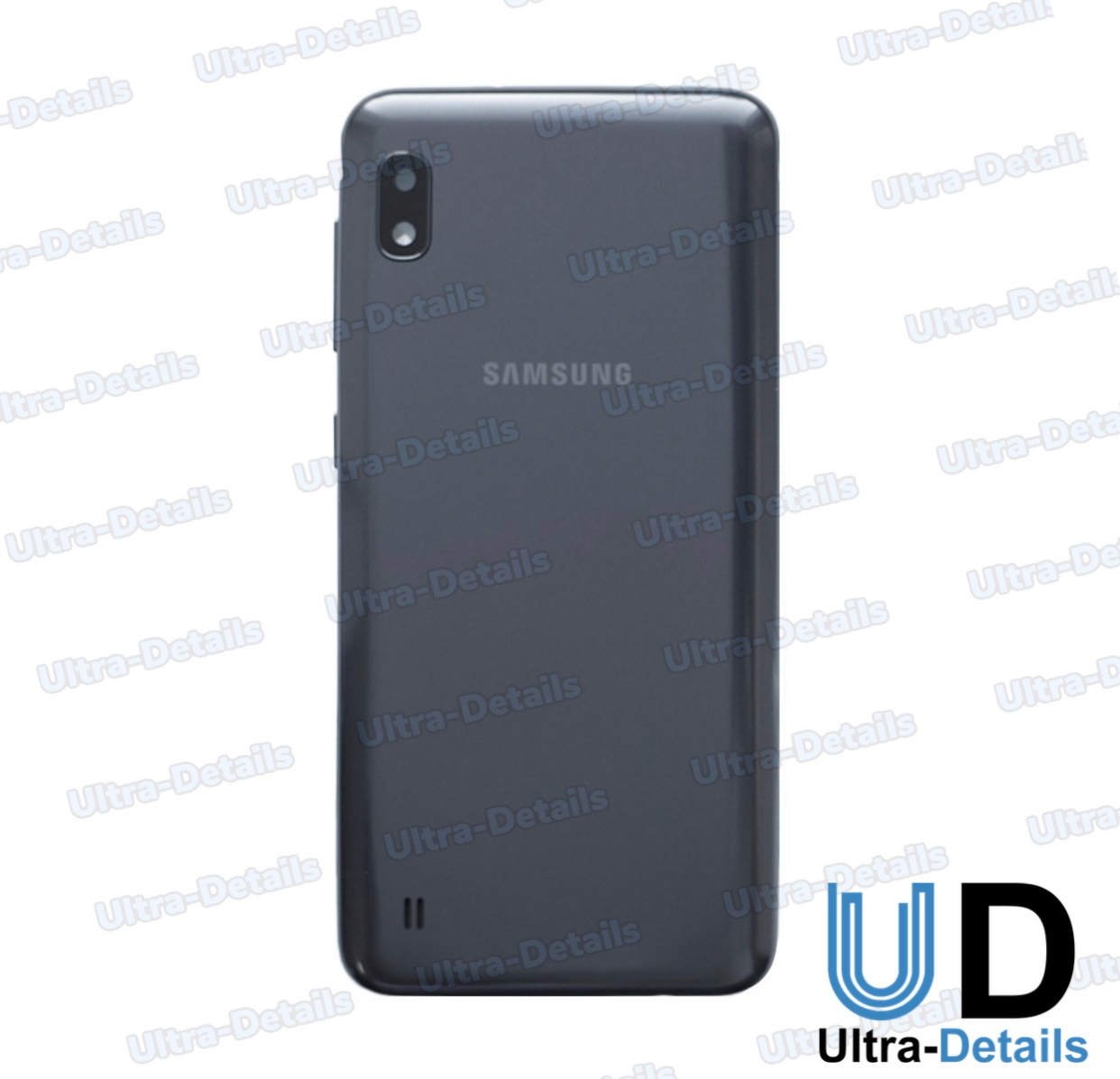 Задняя крышка Samsung A105F (A10) со стеклом камеры (черный)