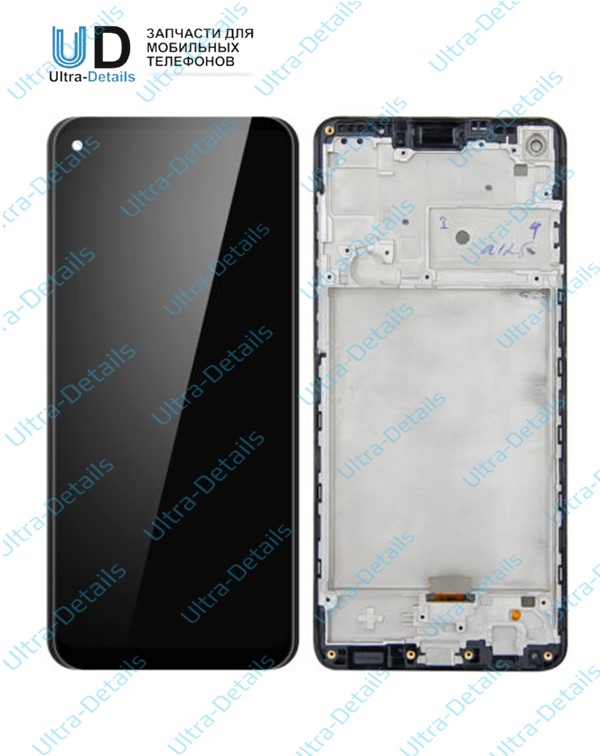Рамка дисплея для Samsung A217 (A21s) черный
