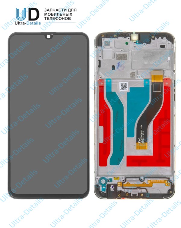 Рамка дисплея для Samsung A107 (A10s) черный