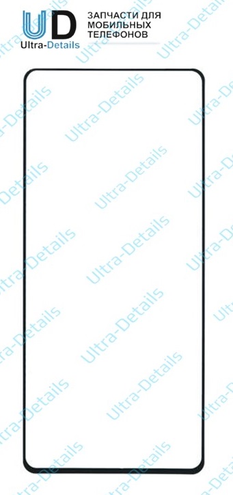 Стекло для переклейки Samsung N985F (Note 20 Ultra) черный