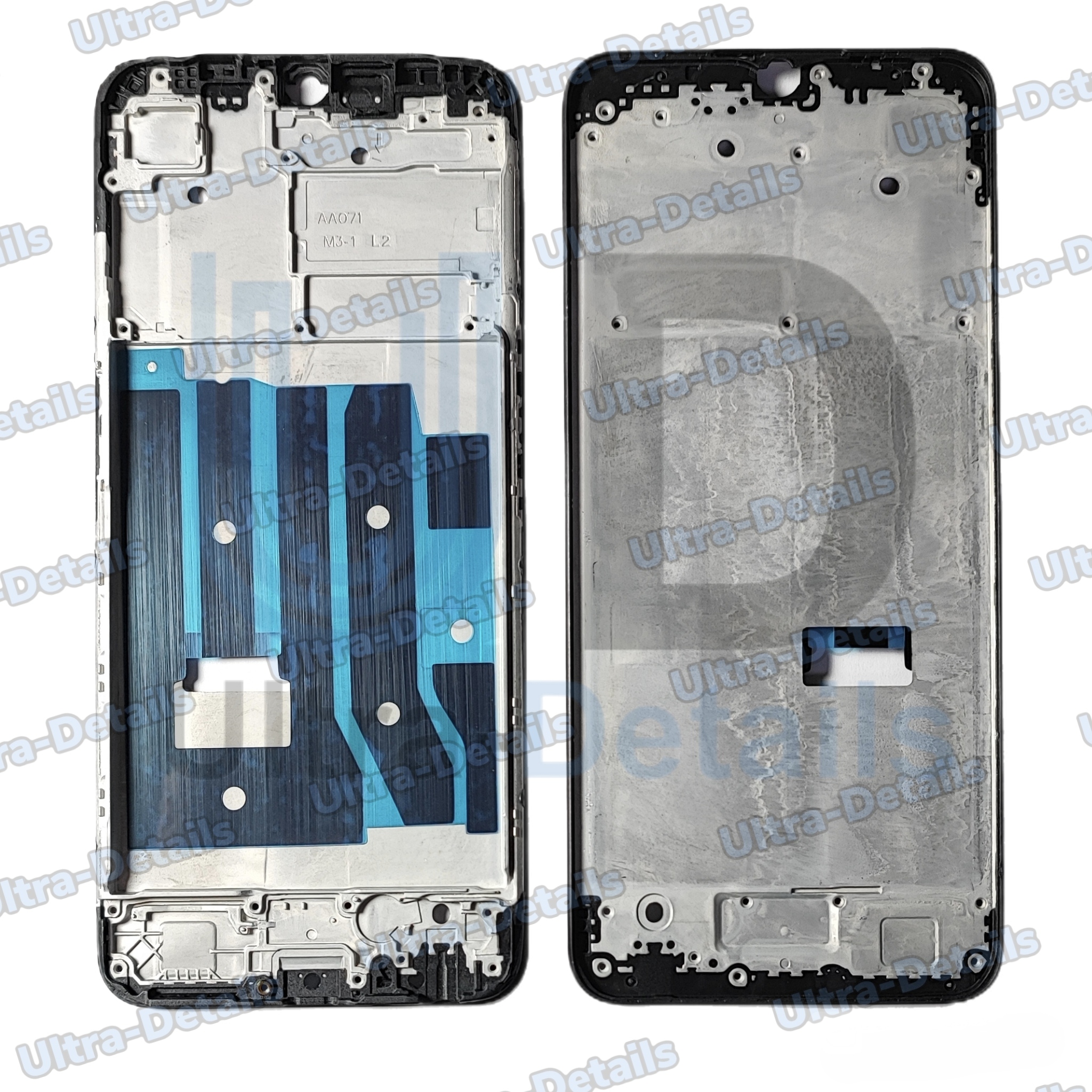 Рамка дисплея для OPPO A16 черный Оригинал