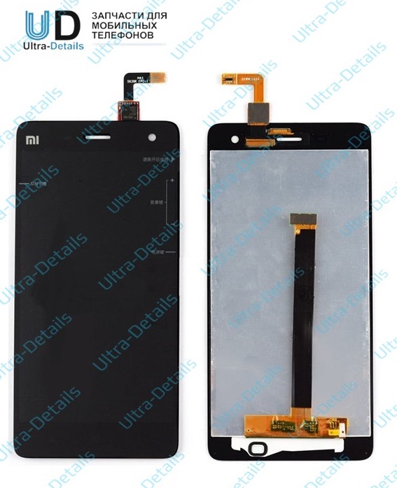Дисплей для Xiaomi Mi4S в сборе с тачскрином (черный)