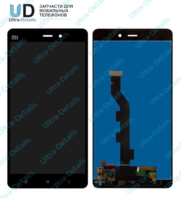 Дисплей для Xiaomi Mi Note в сборе с тачскрином (черный)