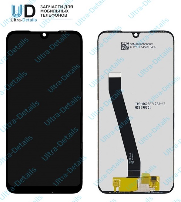 Дисплей для Xiaomi Redmi 7 (M1810F6LG) в сборе с тачскрином (черный)