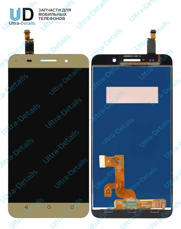 Дисплей для Huawei Honor 4X (Che2-L11) в сборе с тачскрином (золотой)